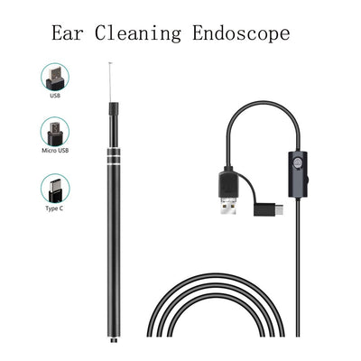 USB Ear Cleaning Tool HD Visual Ear Spoon Multifunctional Earpick With Mini Camera Pen Ear Care In-ear Cleaning Endoscope