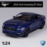 2015 Ford Mustang GT V8 5.0L 1:24 full-scale alloy car model